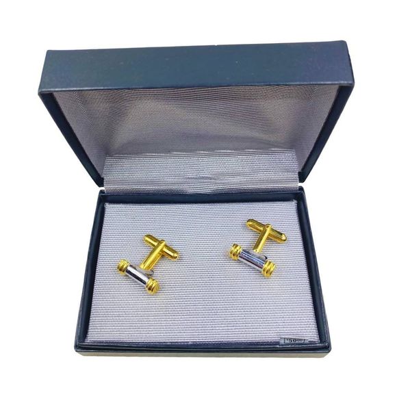 Vintage Gold & Silver Tone Cufflinks - Picture 1 of 4